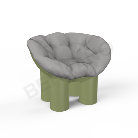 Кресло SLON Kids Olive green, Gray