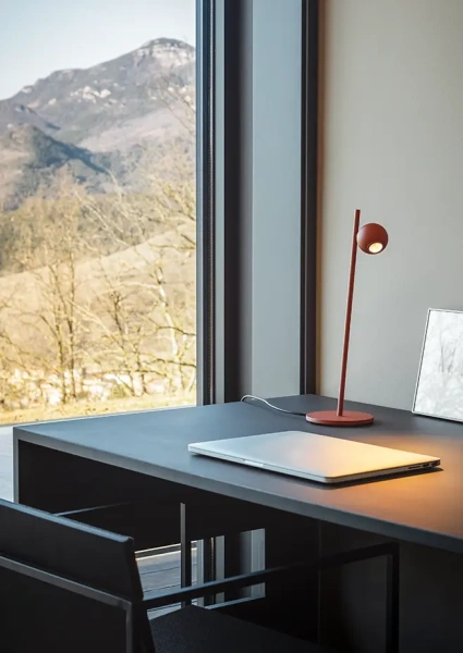 Настольная лампа Compass COM_4077 59 TERRACOTTA от интернет-магазина IDODOM.RU