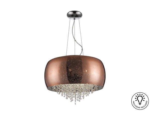 Подвесной светильник Caelum  6G9 Ø50 медный от интернет-магазина IDODOM.RU