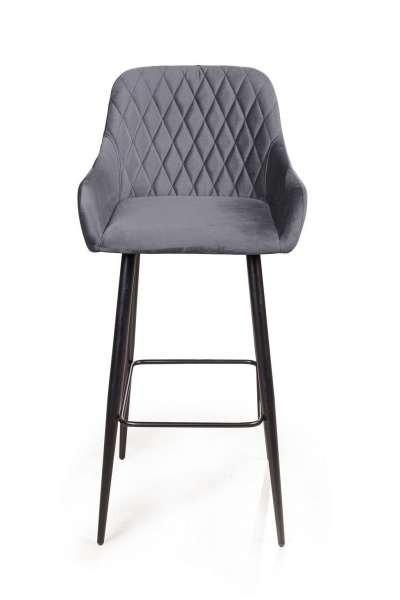 Стул барный Robert, бархат серый 27 от интернет-магазина IDODOM.RU