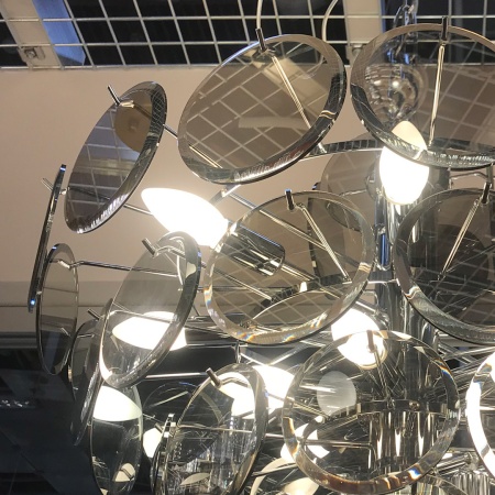 Люстра Cloyd LINZE-A C16 / Ø66 см - хром (арт.10583) от интернет-магазина IDODOM.RU