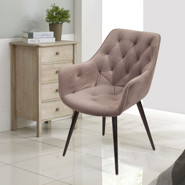 Стул Archi поворотный 90 градусов, функция возврата, антишум, бархат бежевый 5, опора конус от интернет-магазина IDODOM.RU