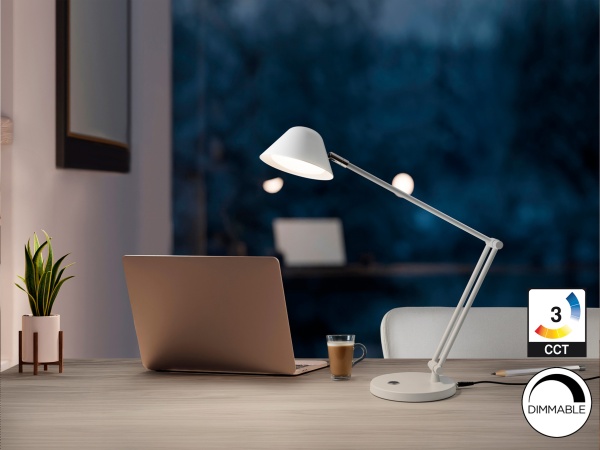 Taros Настольная лампа1L белая от интернет-магазина IDODOM.RU