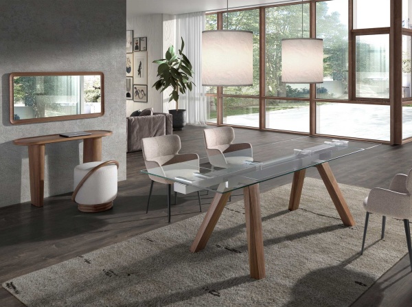 Консоль овальная 3249/415-X из ореха от интернет-магазина IDODOM.RU