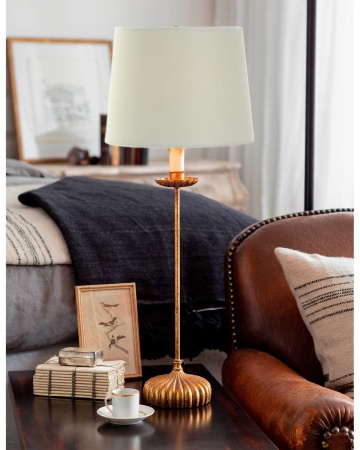 Настольная лампа “Грант” с белым абажуром от интернет-магазина IDODOM.RU