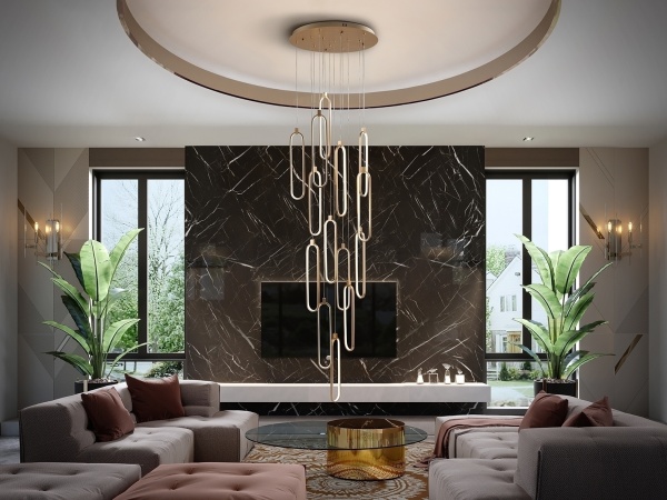 Люстра Colette 14L розовое золото DIM от интернет-магазина IDODOM.RU