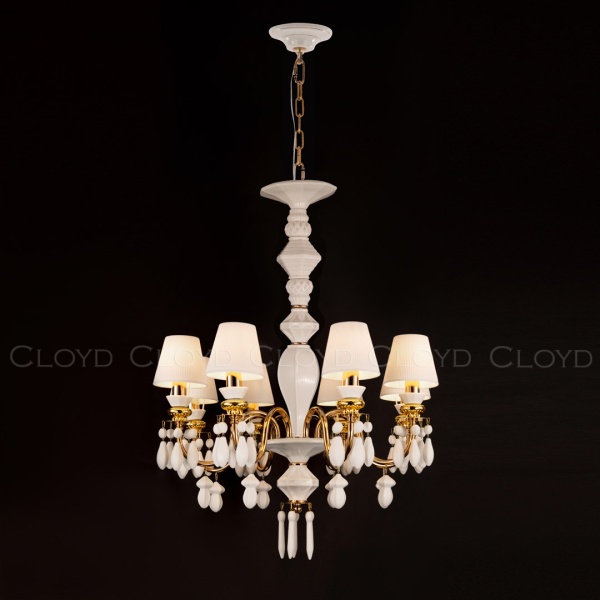 Люстра Cloyd LOTTIE-C C8 / Ø62 см- белая керамика (арт.11219) от интернет-магазина IDODOM.RU