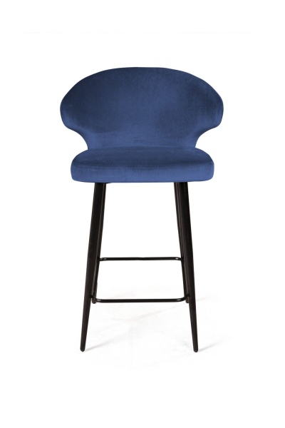 Стул полубарный Richard, бархат синий 29 от интернет-магазина IDODOM.RU
