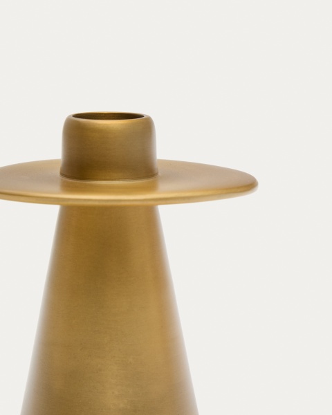 Aiko Большой подсвечник из алюминия золотистого цвета от интернет-магазина IDODOM.RU