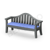 Скамейка Province Coal Black, Navy