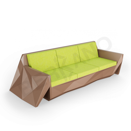 Диван Quaro с подушками Brown, Green