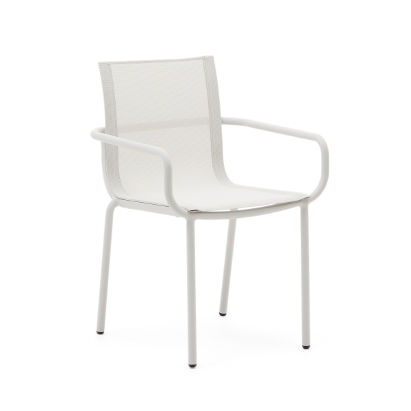 Galdana Штабелируемый садовый стул из белого алюминия от интернет-магазина IDODOM.RU