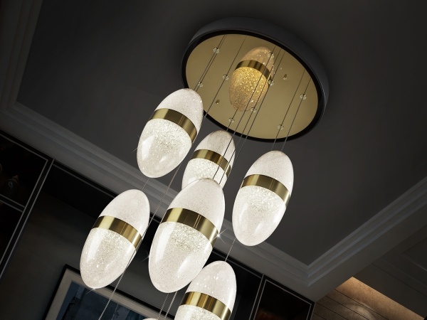 Подвесной светильник Garden 9L черный/бронзовый от интернет-магазина IDODOM.RU