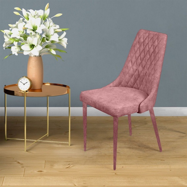 Стул CONNOR LUXE, бархат пудровый 15/конус от интернет-магазина IDODOM.RU