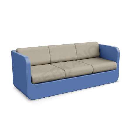 Диван Grace с подушками Wave Blue, Bone Brown