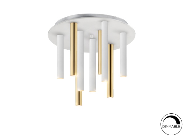 Потолочный светильник Varas белый/золотой 9L от интернет-магазина IDODOM.RU