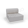 Диван прямой Fame с подушкой Snow White, Gray
