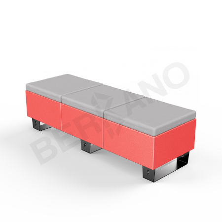 Скамейка Brick 180 Chili Red, Gray