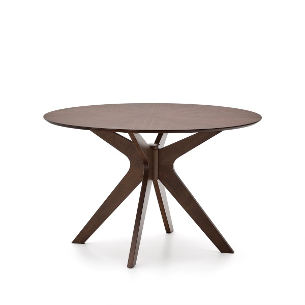 Круглый стол Naanim из орехового шпона Ø 120 см от интернет-магазина IDODOM.RU