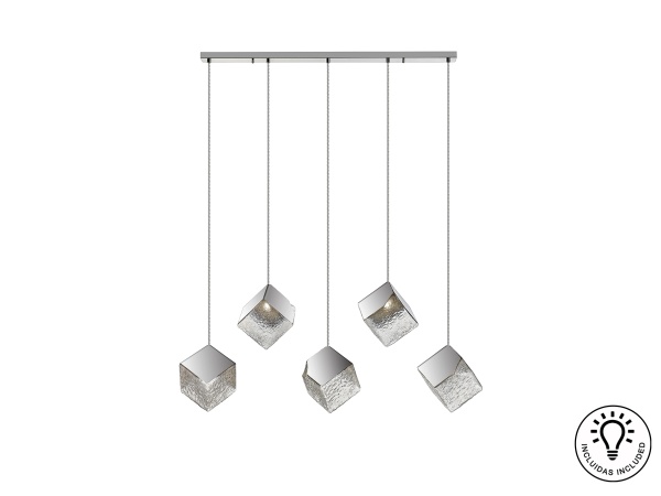 Подвесной светильник Priscila 5L хром от интернет-магазина IDODOM.RU