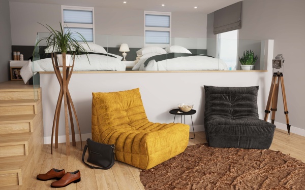 Кресло ДеФранс™️ 1-местное - Эконом микровелюр