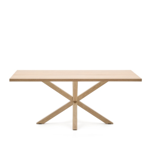 Стол Arya 200x100 дуб со стальными ножками под дерево от интернет-магазина IDODOM.RU