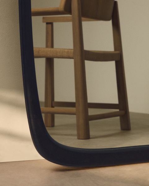 Зеркало из черного тикового дерева Alura 94,5 x 192 см от интернет-магазина IDODOM.RU