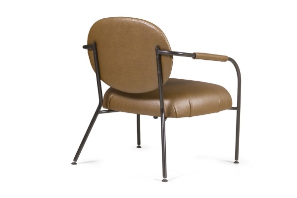 Лаунж кресло EGO, искусственная кожа, темно-коричневый от интернет-магазина IDODOM.RU