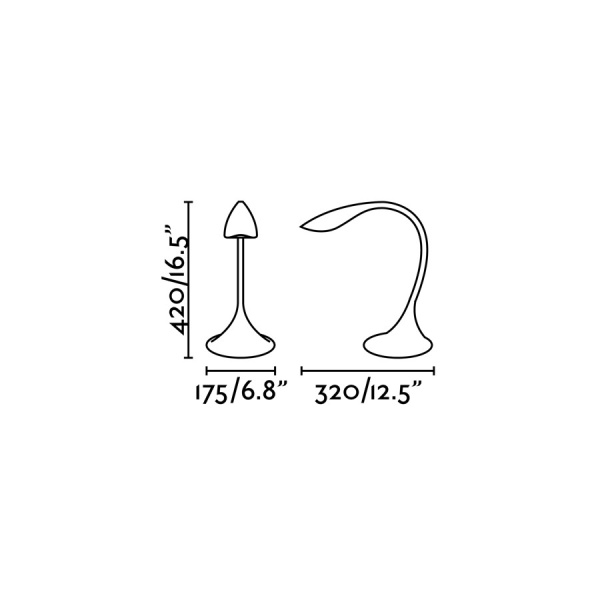 Настольная лампа Otto Led черная от интернет-магазина IDODOM.RU