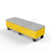 Скамейка Brick 180 Yellow, Gray