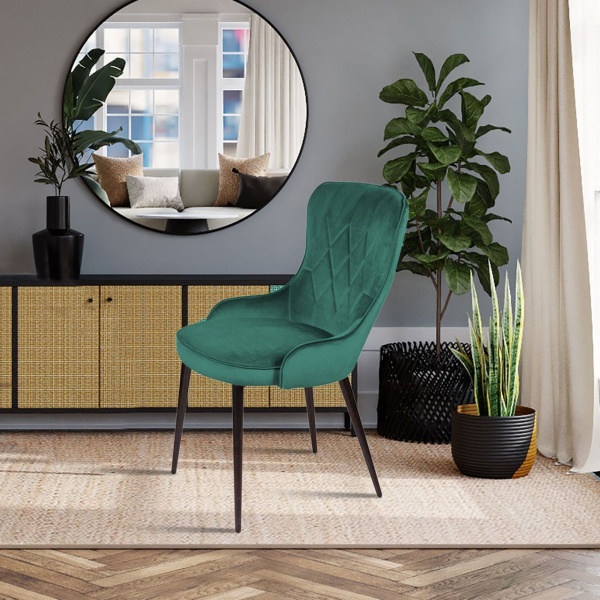 Стул Leonardo, бархат зеленый 19 от интернет-магазина IDODOM.RU