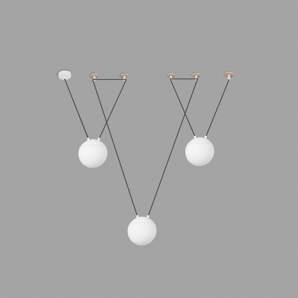 Люстра Mine 3L белая от интернет-магазина IDODOM.RU