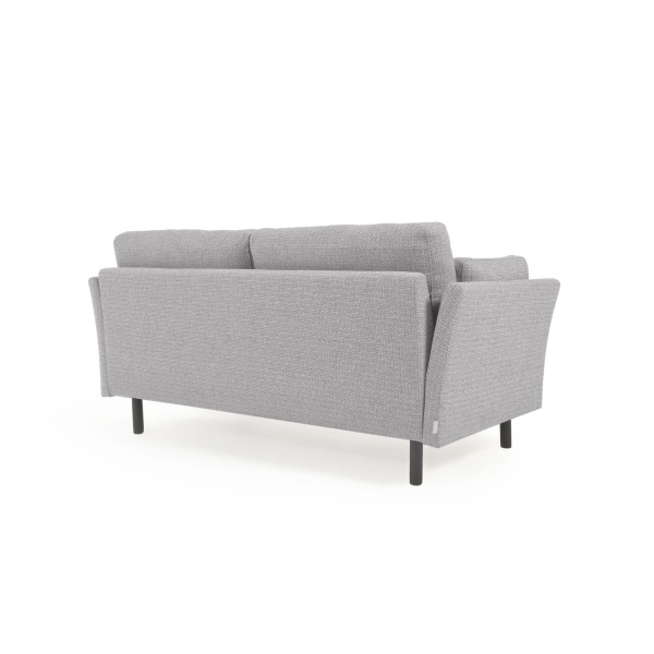 Gilma 2-местный диван светло-серого цвета с ножками в черной отделке 170 см от интернет-магазина IDODOM.RU
