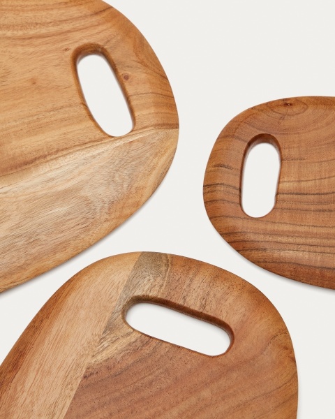 Набор Llubi из 3 сервировочных досок из массива акации от интернет-магазина IDODOM.RU