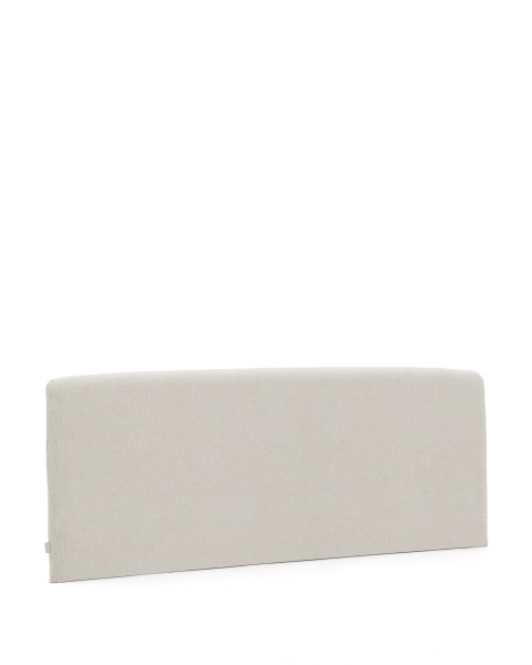 Изголовье Valma из жемчужного шенилла со съемным чехлом для кровати 160 x 200 см от интернет-магазина IDODOM.RU