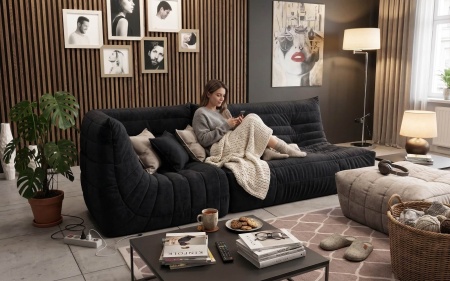 Диван ДеФранс™️ прямой 2-х местный - Mistral шенилл