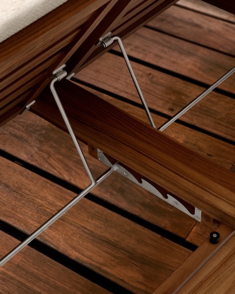 Шезлонг двойной Turqueta из дерева от интернет-магазина IDODOM.RU