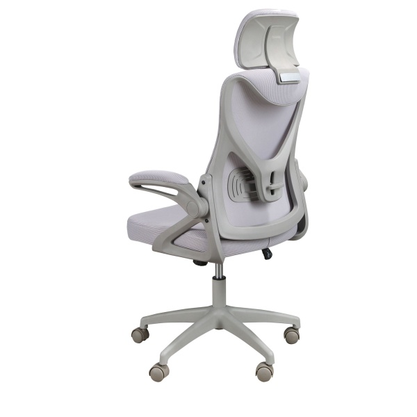 Вращающееся офисное кресло 4153 из серой ткани от интернет-магазина IDODOM.RU