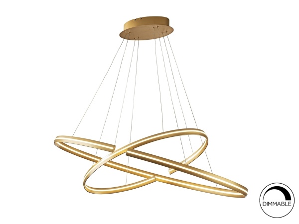 Подвесной светильник Elipse золотой большой DIM BLUETOOTH от интернет-магазина IDODOM.RU