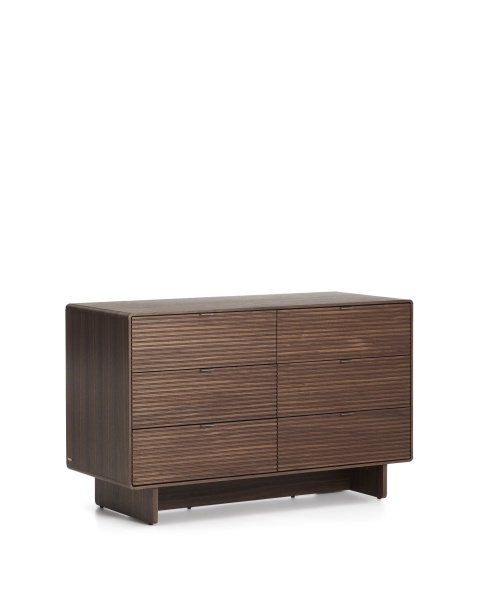 Комод Norlen с 6 ящиками шпон ореха 120 x 75 см от интернет-магазина IDODOM.RU