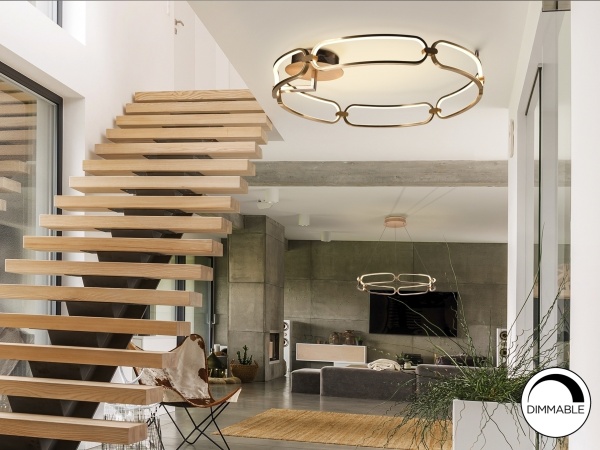 Потолочный светильник Colette Ø80 розовое золото от интернет-магазина IDODOM.RU