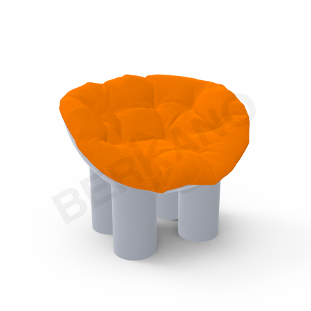 Кресло SLON Kids Concrete Gray, Orange