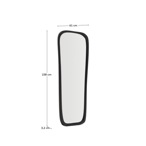 Зеркало из черного тикового дерева Alura 158 x 61 см от интернет-магазина IDODOM.RU