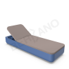 Шезлонг Grace Wave Blue, Cappuccino