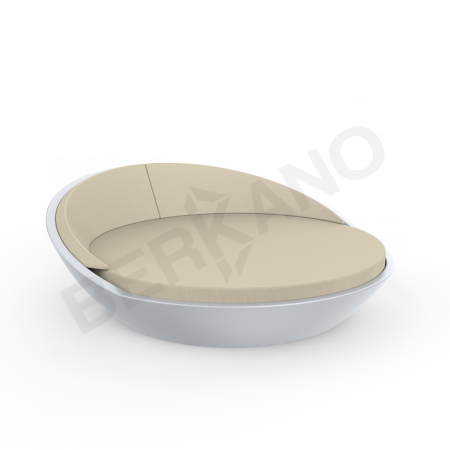 Шезлонг Riviera Concrete Gray, Bone Brown