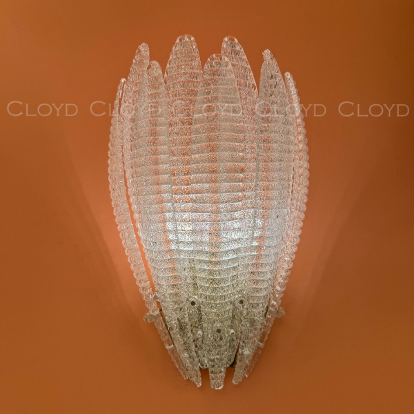 Бра Cloyd FERNAN-A W2 / выс. 42 см - латунь - белое стекло (арт.20475) от интернет-магазина IDODOM.RU