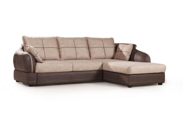 Napoli (Неаполь) диван-кровать с шезлонгом, замша от интернет-магазина IDODOM.RU