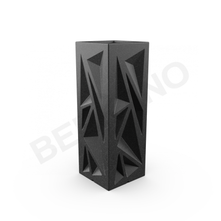 Кашпо Icelandic Vertical DB Black Granite
