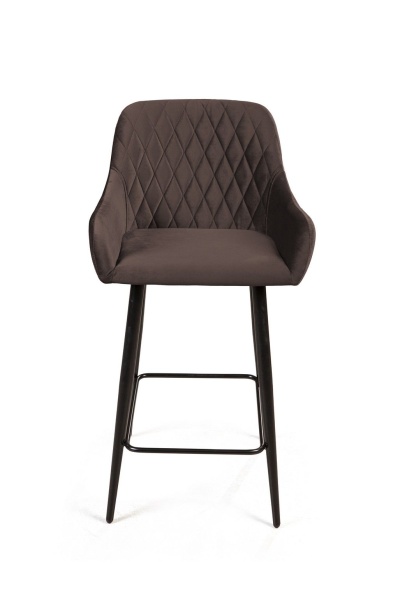 Стул полубарный Robert, бархат антрацит 14 от интернет-магазина IDODOM.RU