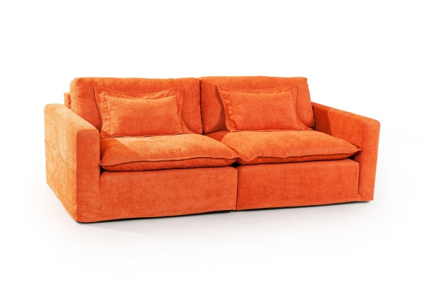 Island диван рогожка оранжевый от интернет-магазина IDODOM.RU